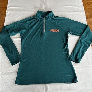 rabbit x Hoka 1/4 Zip Green S